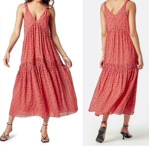 Joie Bondi Tea Rose Cotton Flowy Maxi Dress